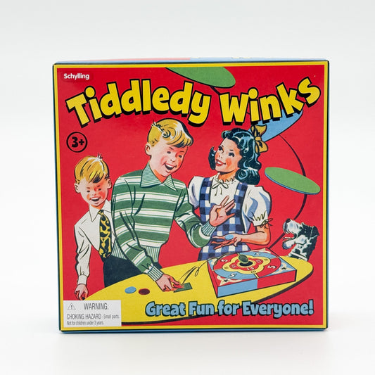 photo of front of Tiddledy Winks game box